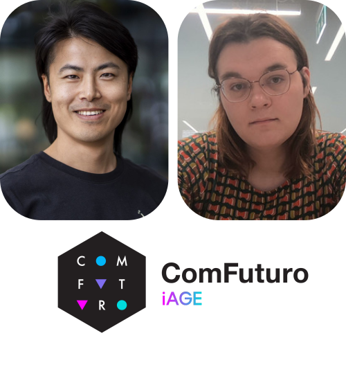 ComFuturo iAGE post-doc, Baisong Liu and Agnes Axelsson