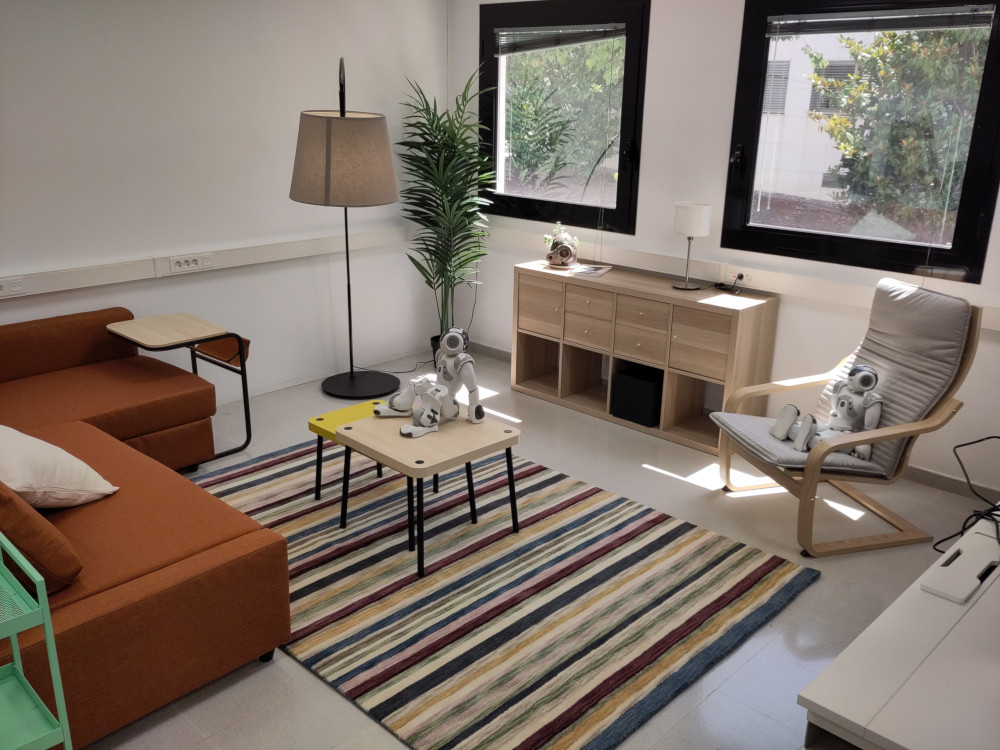 Picture of the ‘home corner’, within the lab